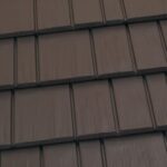 Close-up of brown roof shingles